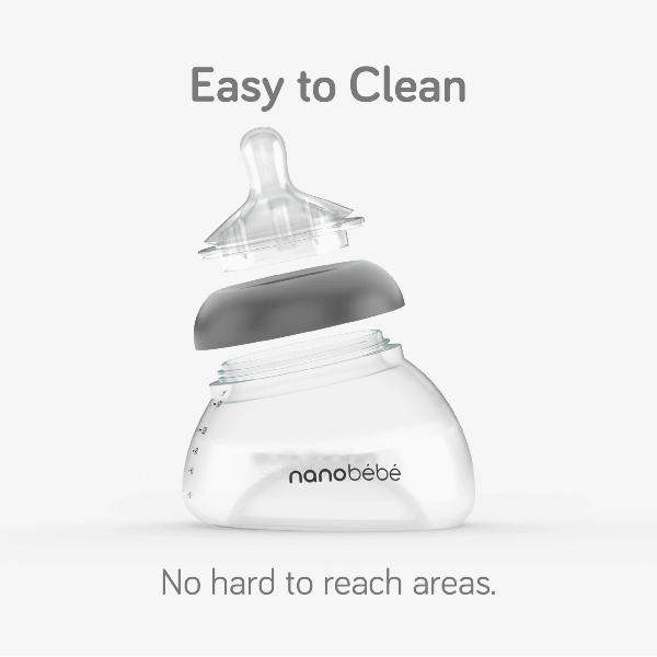 Nanobebe Breastmilk Baby Bottle- 2 Pack Bottles &amp; Sippies Nanobebe
