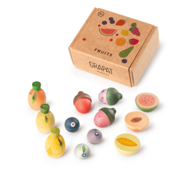 Grapat Play Set Fruits Wooden Toys Grapat