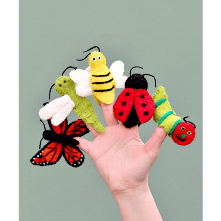 Tara Treasures Insects and Bugs - Finger Puppet Set Finger Puppet Tara Treasures