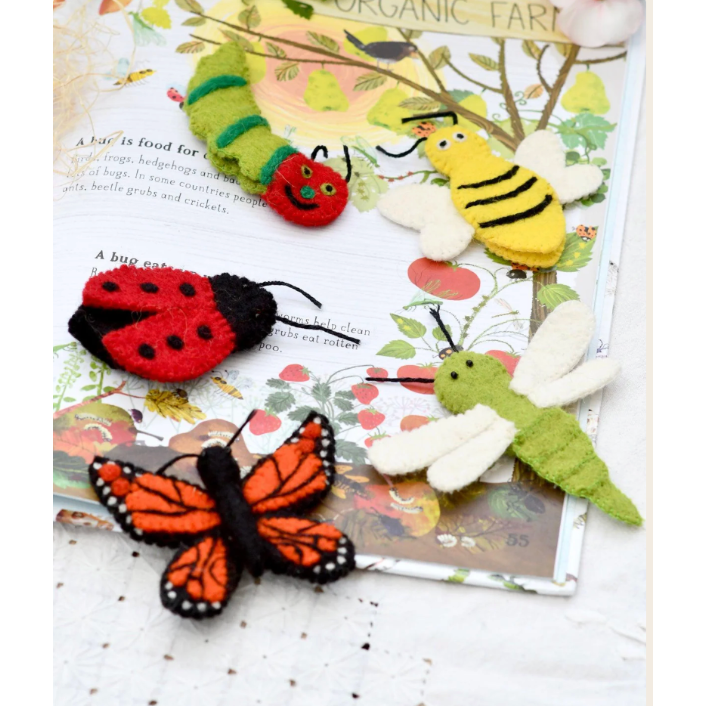 Tara Treasures Insects and Bugs - Finger Puppet Set Finger Puppet Tara Treasures