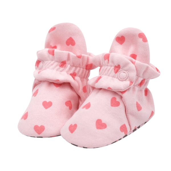 Zutano Organic Cotton Gripper Baby Bootie Footwear Zutano Simply Hearts 3 Months