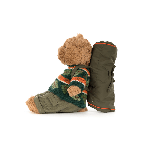 Jellycat Bartholomew Bear Hiking Outfit stuffed animal Jellycat