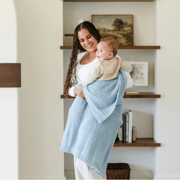 Saranoni Bamboni Receiving Blankets Swaddles &amp; Blankets Saranoni Light Blue