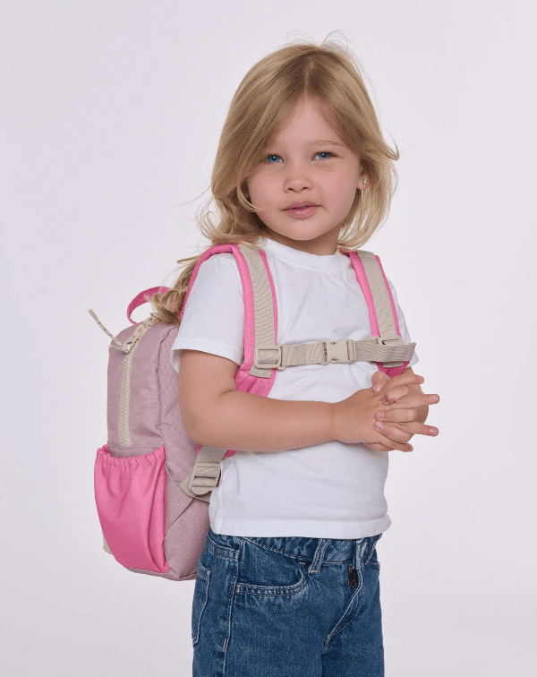 7AM Oxford Backpack, Mini- Ash Rose, Ecru, Pink Backpack 7AM