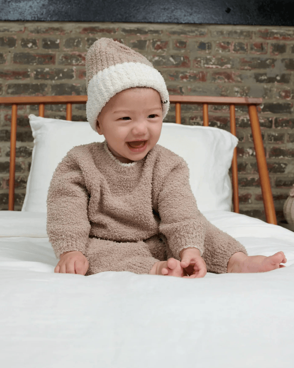 7AM Boxy Sweater, Fuzzy- Taupe Sweater 7AM