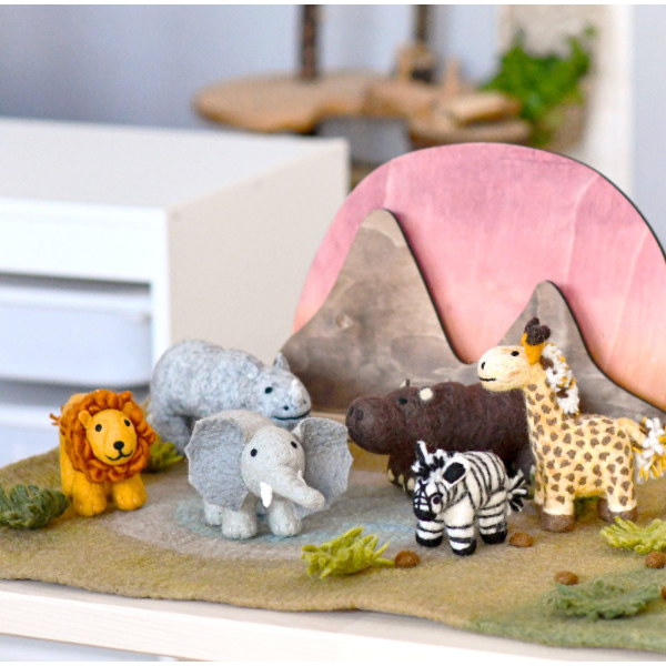 Tara Treasures Safari Play Mat Playscape- Large Felt Toy Tara Treasures