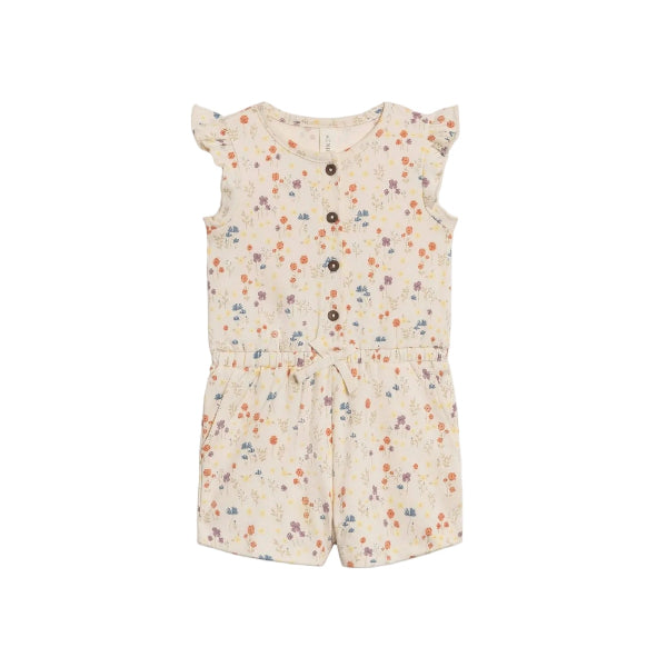 Colored Organics Shaye Romper - Margot Floral / Barn + Sea Romper Colored Organics 2T