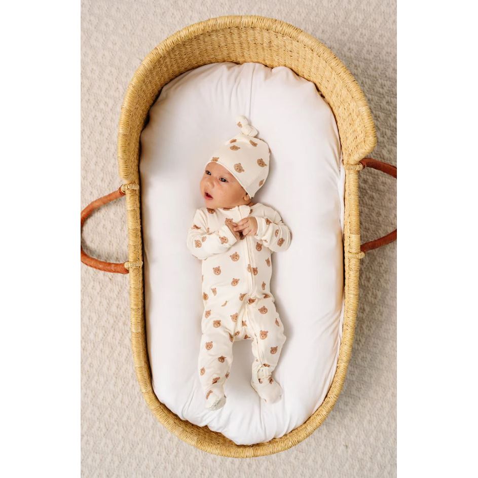Lou Lou &amp; Company Zippered Footie -Teddy Footie Lou Lou &amp; Company