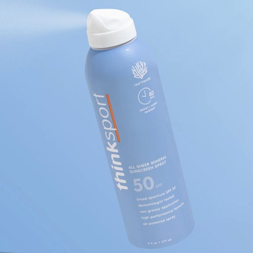 Thinkbaby Sport - All Sheer Mineral Sunscreen Spray SPF 50 Sun &amp; Insect Protection ThinkBaby