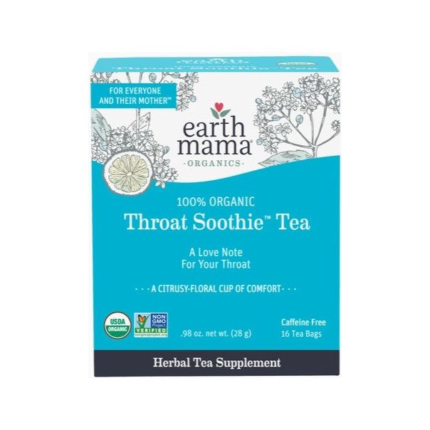 Earth Mama Organics Throat Soothie Tea Supplements &amp; Remedies Earth Mama Organics   