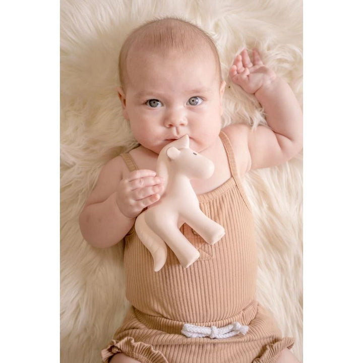 Tikiri Marshmallow Soft Natural Rubber Rattles, Bath Toys &amp; Teethers Pacifiers and Teething Tikiri