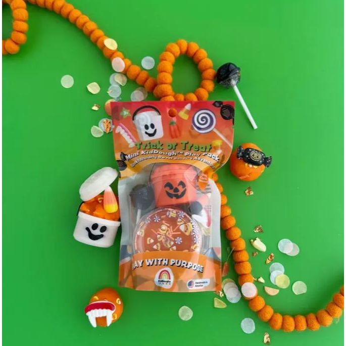 Earth Grown KidDough Trick or Treat Mini Kiddough Play Pack Clay/Dough EGKD
