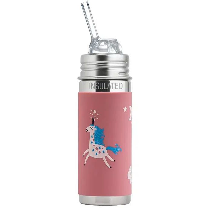 Pura Insulated Kiddo Straw Cup w/ Sleeve Bottles &amp; Sippies Pura Stainless Unicorn