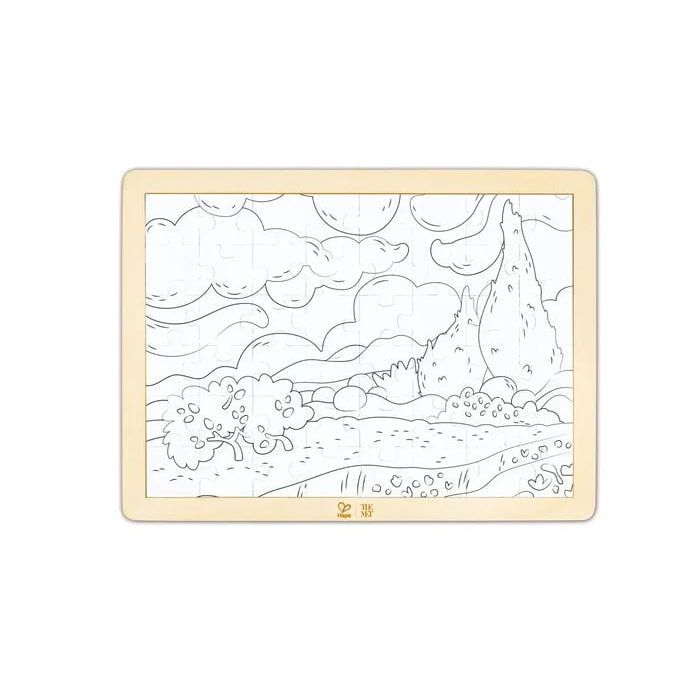 Hape - The Met - Van Gogh Cypresses Puzzle Puzzles Hape