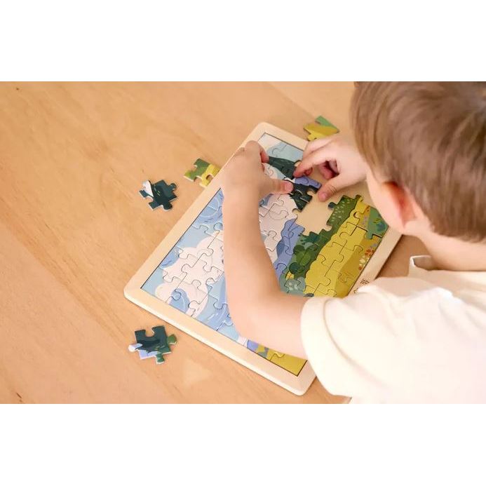 Hape - The Met - Van Gogh Cypresses Puzzle Puzzles Hape