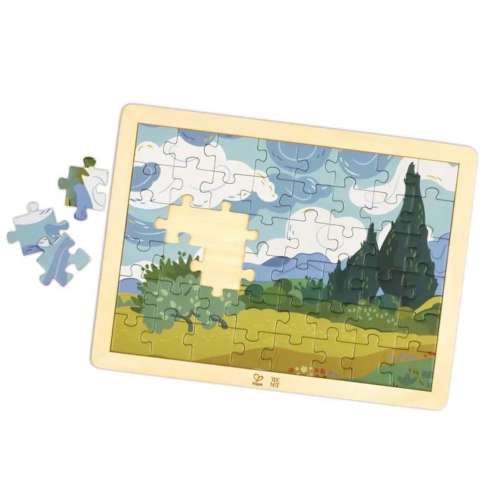 Hape - The Met - Van Gogh Cypresses Puzzle Puzzles Hape