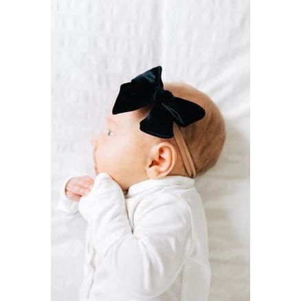 Lou Lou &amp; Company Velvet Black Bow Headband Headband Lou Lou &amp; Company