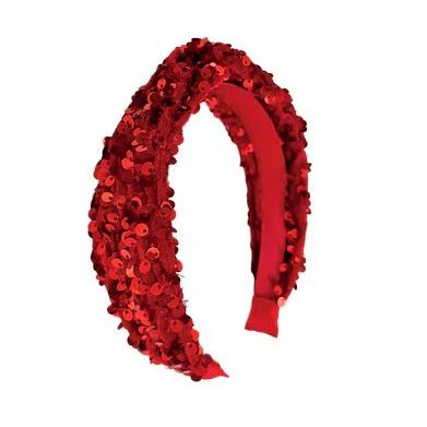 Rockahula Sequin Velvet Headband - Red Headband Rockahula