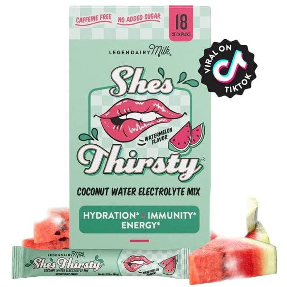 Legendairy Milk She’s Thirsty Coconut Water Electrolyte Mix Supplements &amp; Remedies Legendairy Milk Watermelon