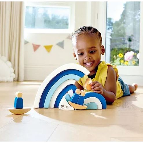 Hape - The Met - Hape Hokusai Great Wave Building Block Set Building Sets Hape