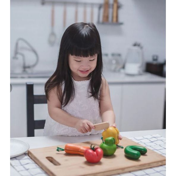 Plan Toys Wonky Fruit &amp; Vegetables Toddler And Pretend Play Plan Toys