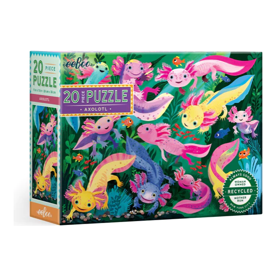 eeBoo Axolotl Puzzle 20pc Puzzles &amp; Mazes eeBoo   