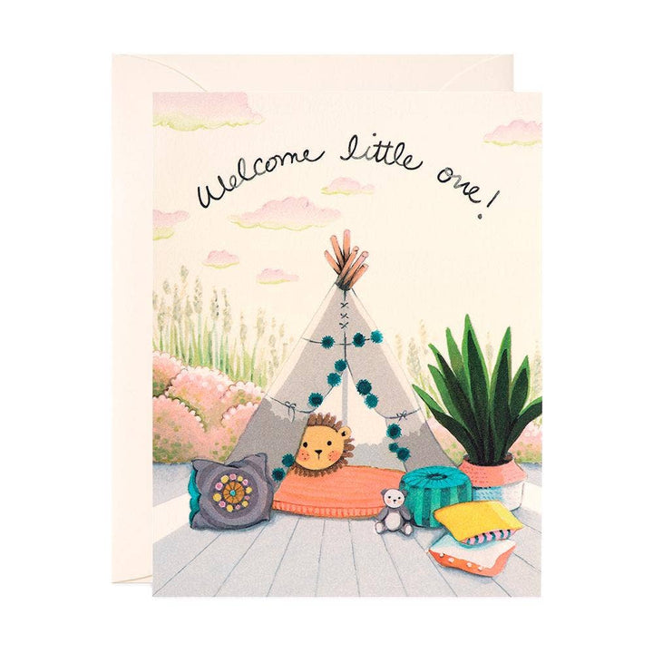 Baby Teepee Greeting Card Greeting Card JooJoo Paper