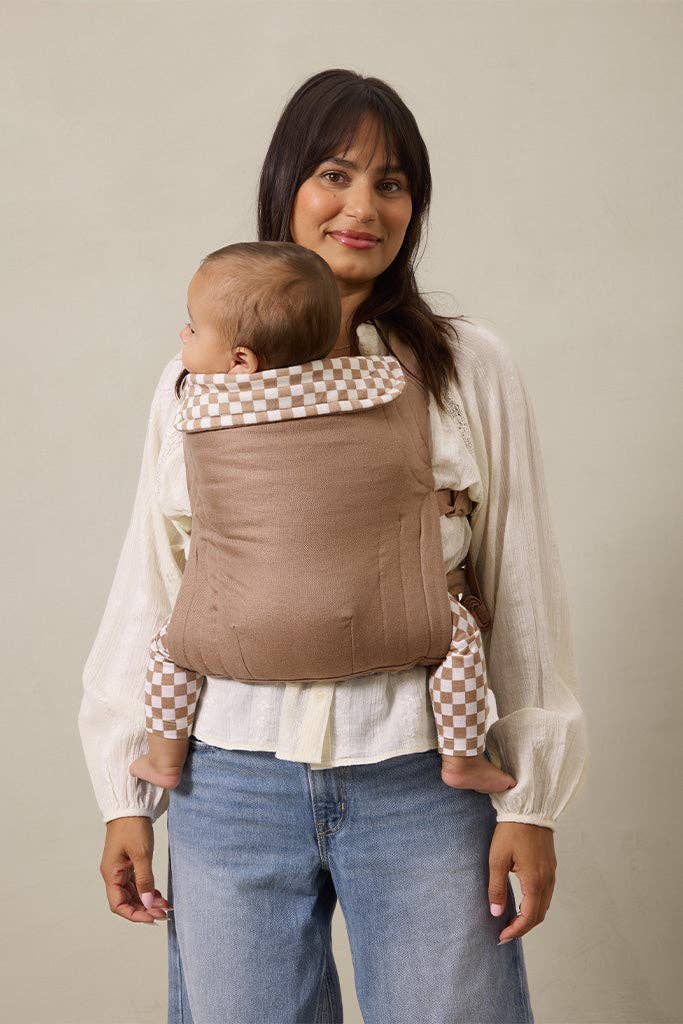 Solly Baby Almondine Chequer Soft Buckle Carrier