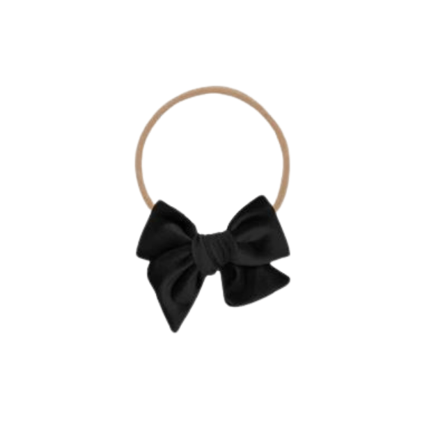 Lou Lou &amp; Company Velvet Black Bow Headband Headband Lou Lou &amp; Company