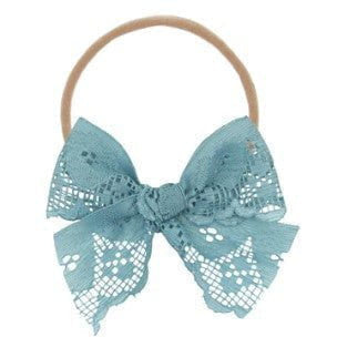 Lou Lou &amp; Company Vintage Bow Nylon Headband Headband Lou Lou &amp; Company Ocean Lace  