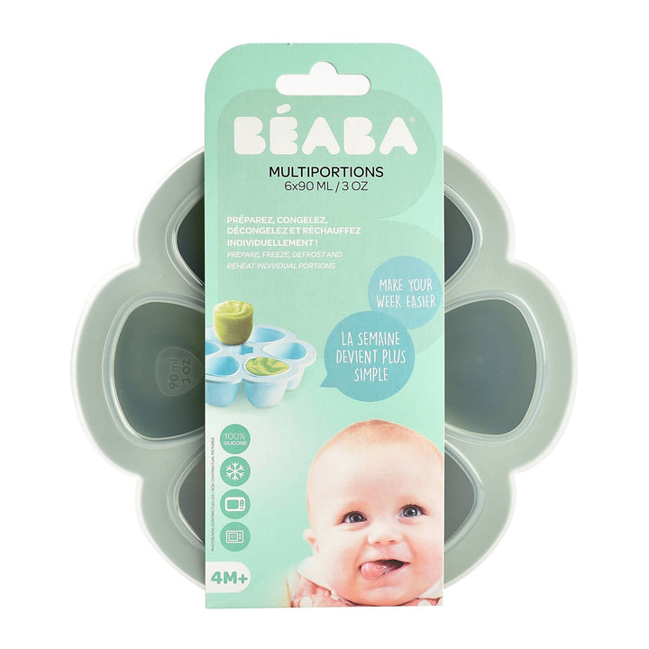 BEABA Multiportions™ 3oz Silicone Tray – Sage Feeding Béaba