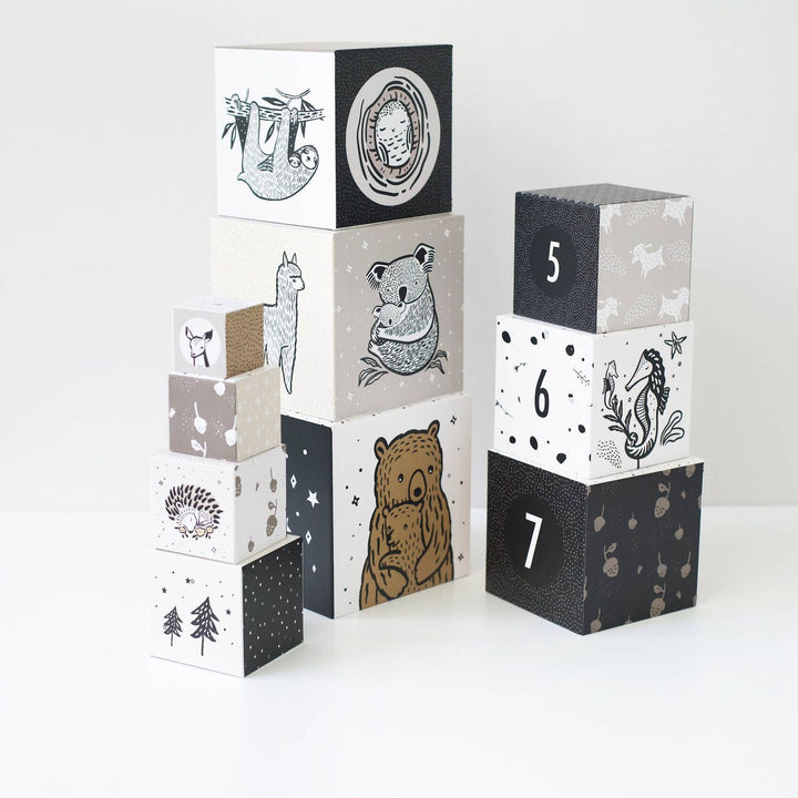 Wee Gallery Nesting Blocks - Baby Animals Blocks Wee Gallery