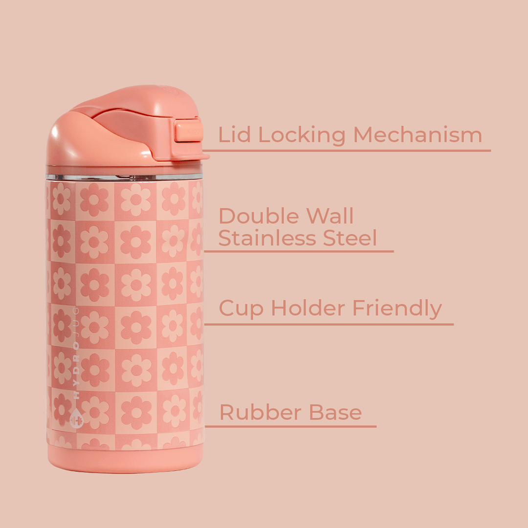 HydroJug Daisy Checkers 14 oz Ease2o Water Bottles HydroJug