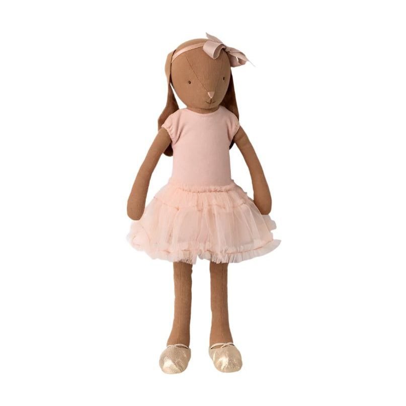 Maileg Bunny, Size 3 - Chocolat Brown - Ballet suit and skirt rose Rabbits & Bunnies Maileg
