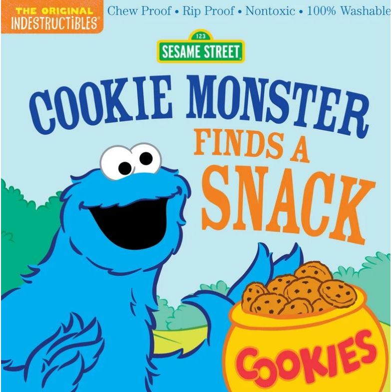 Indestructible Books - Sesame Street: Cookie Monster Finds a Snack Books Indestructibles Books