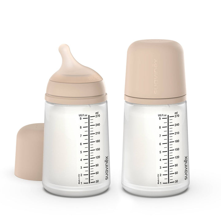 Suavinex Zerø.Zerø™ LRG Bottle, Medium Flow, 2PK Bottles &amp; Sippies Suavinex Light