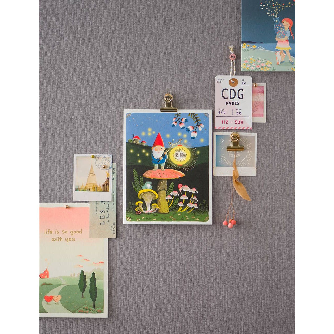 Gnome Birthday Greeting Card Greeting Card JooJoo Paper