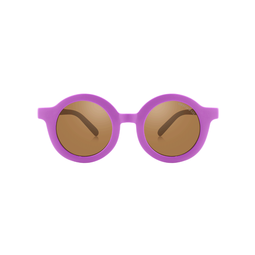 Grech & Co Original Round Sustainable Sunglasses | Bendable Polarized: Aster Sunglasses GRECH & CO.