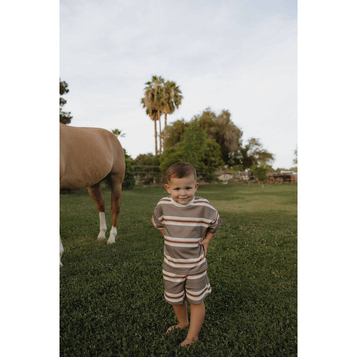 Forever French Baby Child Short Set | Sedona Stripe Tops &amp; Bottoms Forever French Baby