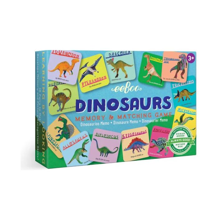 eeBoo Dinosaurs Little Memory &amp; Matching Game Puzzles &amp; Mazes eeBoo   