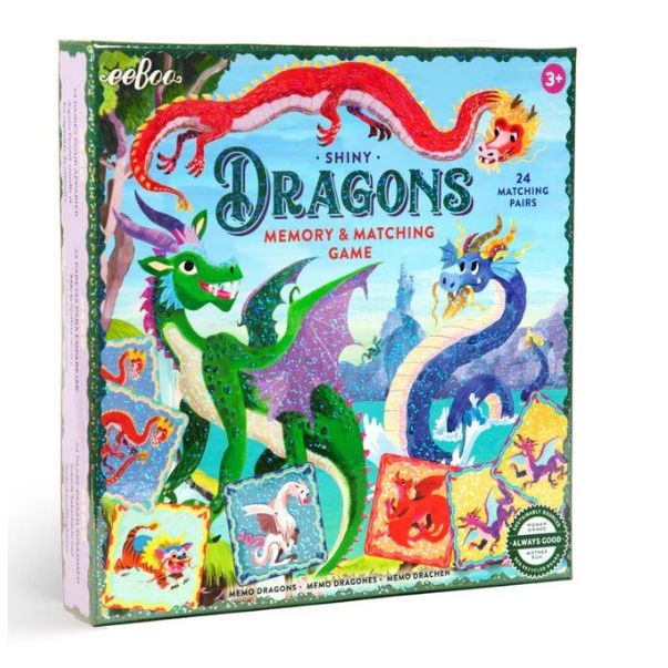 eeBoo Dragons Shiny Matching Game Puzzles &amp; Mazes eeBoo