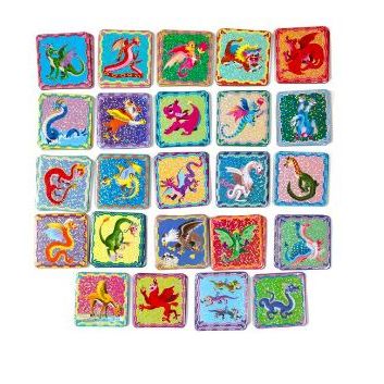 eeBoo Dragons Shiny Matching Game Puzzles &amp; Mazes eeBoo