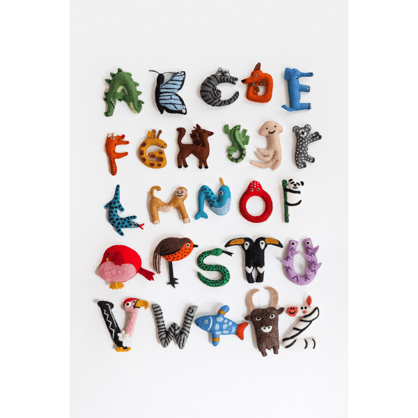 Animal Alphabet Set Felt Toy Nivas