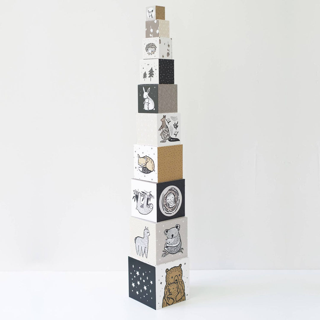Wee Gallery Nesting Blocks - Baby Animals Blocks Wee Gallery