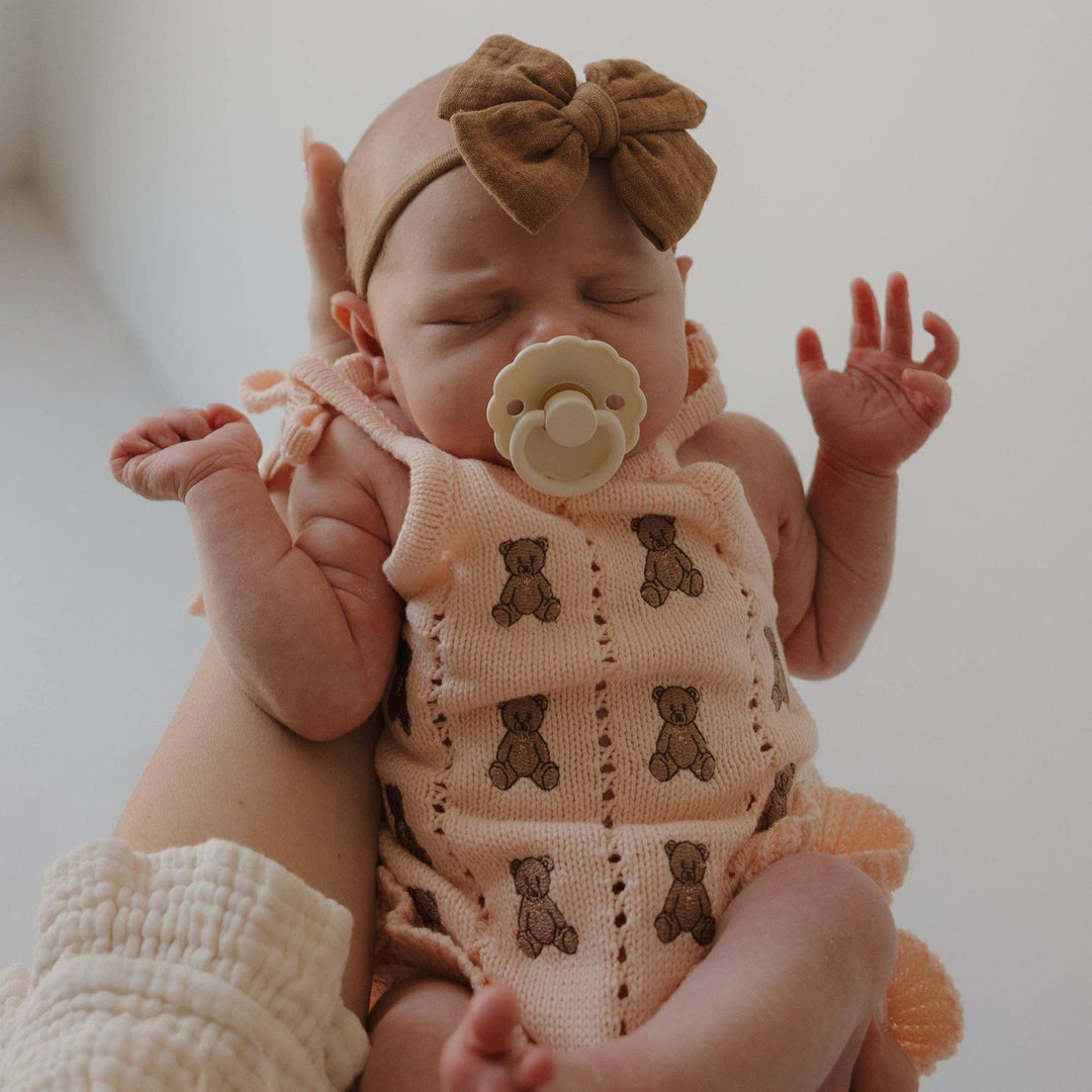Forever French Knit Ruffle Romper- Lottie Forever French Baby
