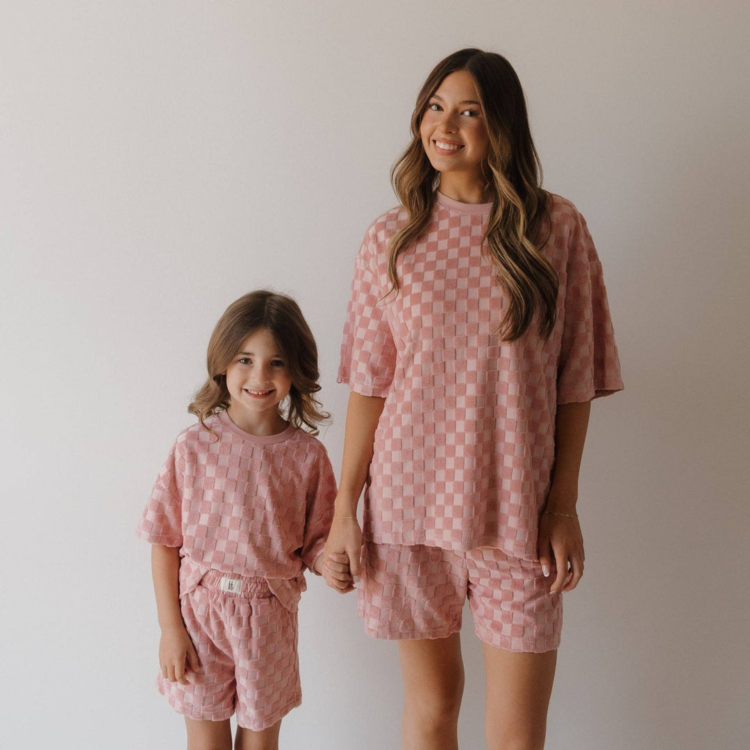 Forever French Child Terry Short Set | Sea Pink Tops &amp; Bottoms Forever French Baby