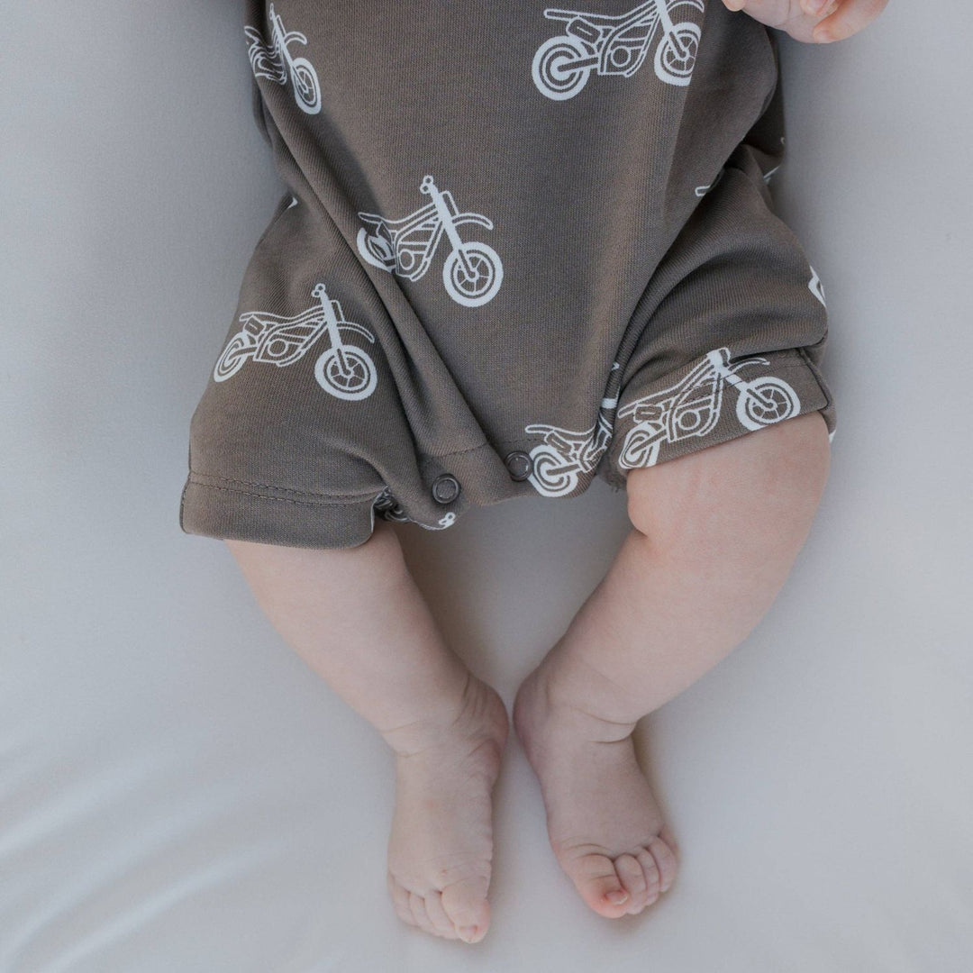 Forever French Terry Romper | Dirt Bike Toddler Clothing Forever French Baby