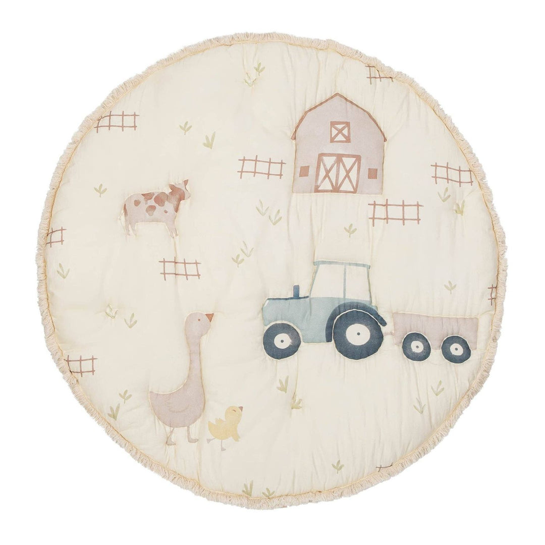 Crane Baby Charlie Farmhouse Quilted Play Mat Baby Toys &amp; Play Mats Crane Baby