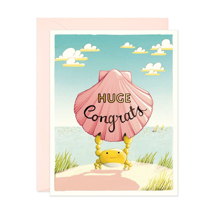 Crab Congrats Greeting Card Greeting Card JooJoo Paper