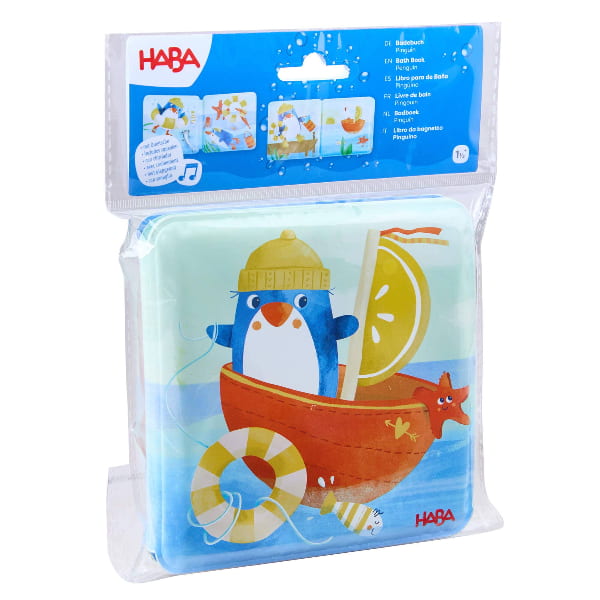 Haba Penguin Bath Book with Squeaker bath book Haba